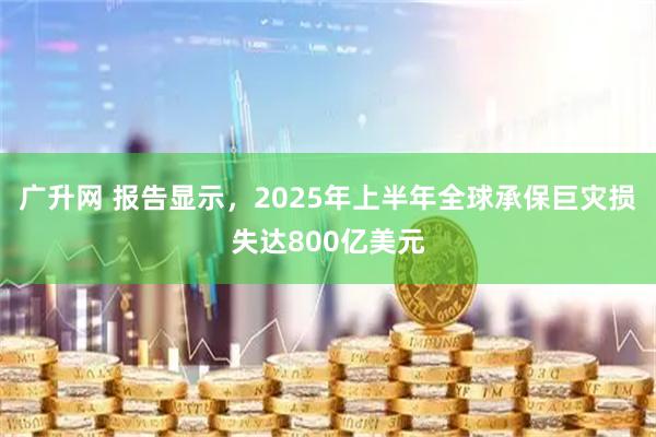 广升网 报告显示，2025年上半年全球承保巨灾损失达800亿美元